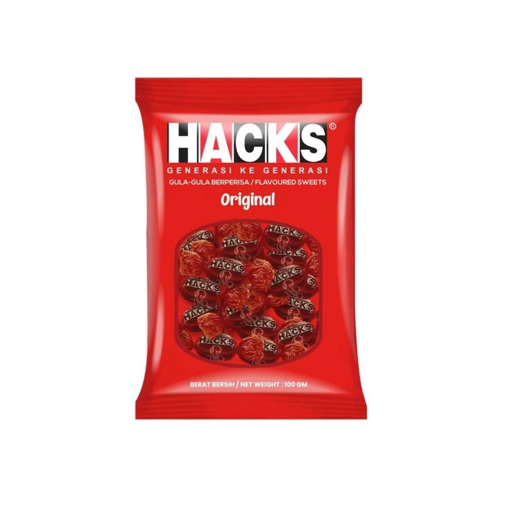 ECO-111.jpg Hacks Original Hard Candy Pack 100g - Image 1