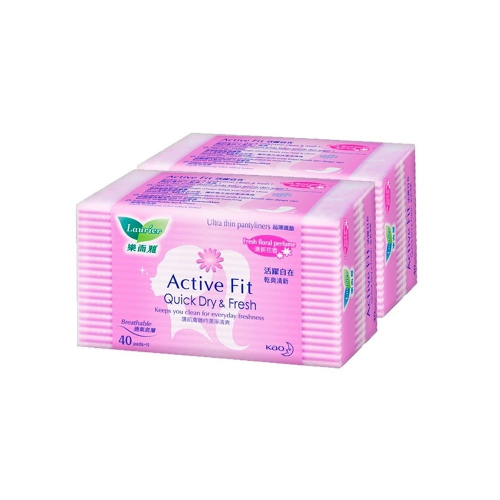ECO-153.jpg Laurier Active Quick Dry Pantyliners 40s - Image 1
