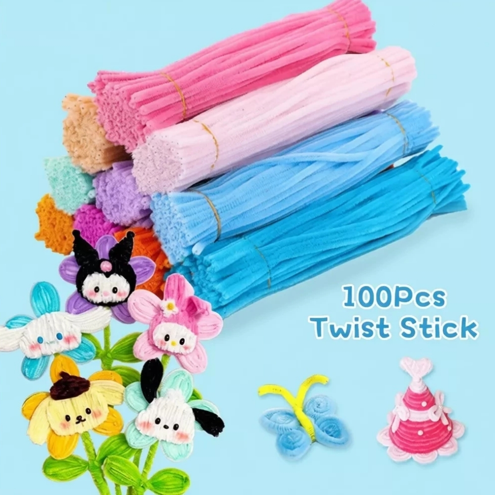 ECO-173.jpg Colourful Chenille Craft Sticks 100s - Image 1