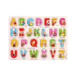 Wooden ABC Puzzle Board With Knobs