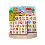 Wooden ABC Puzzle Board With Knobs - Image 2