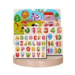 Wooden Number Puzzle Board With Knobs - Image 2