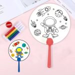 Astronaut DIY Colouring Fan Activity Kit