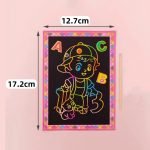 Rainbow Scratch Drawing Art Card