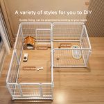 White Modular Pet Fence Playpen
