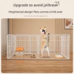 White Modular Pet Fence Playpen - Image 2