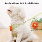 Floral Dog Harness Leash Set - Image 2