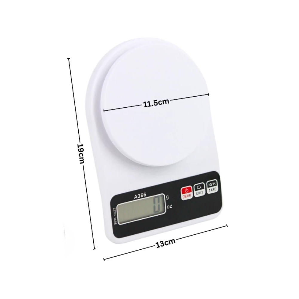 ECO-41.jpg White Digital Kitchen Scale 10kg - Image 1