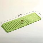 Green Silicone Sink Drain Tray