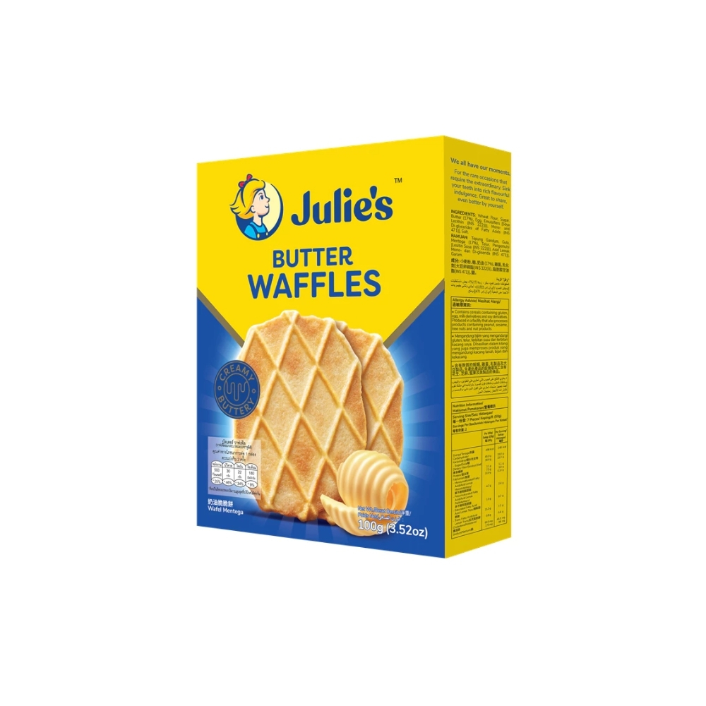 ECO-93.jpg Julie’s Butter Waffle Biscuit 100g - Image 1
